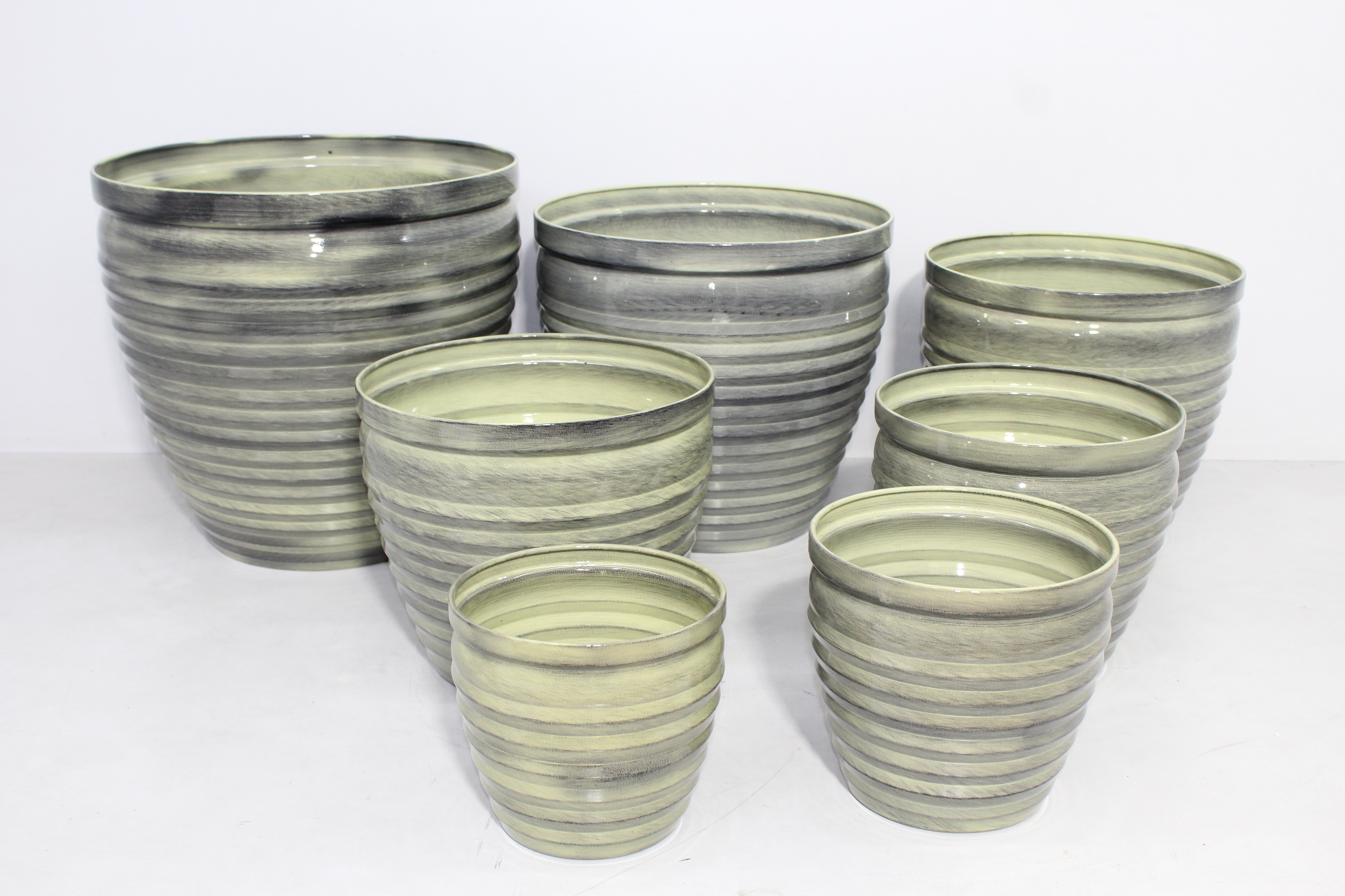 Kübel-Set,7tlg. D50/45/39/36/31/23/20 H47/41/34/32/28/19/18