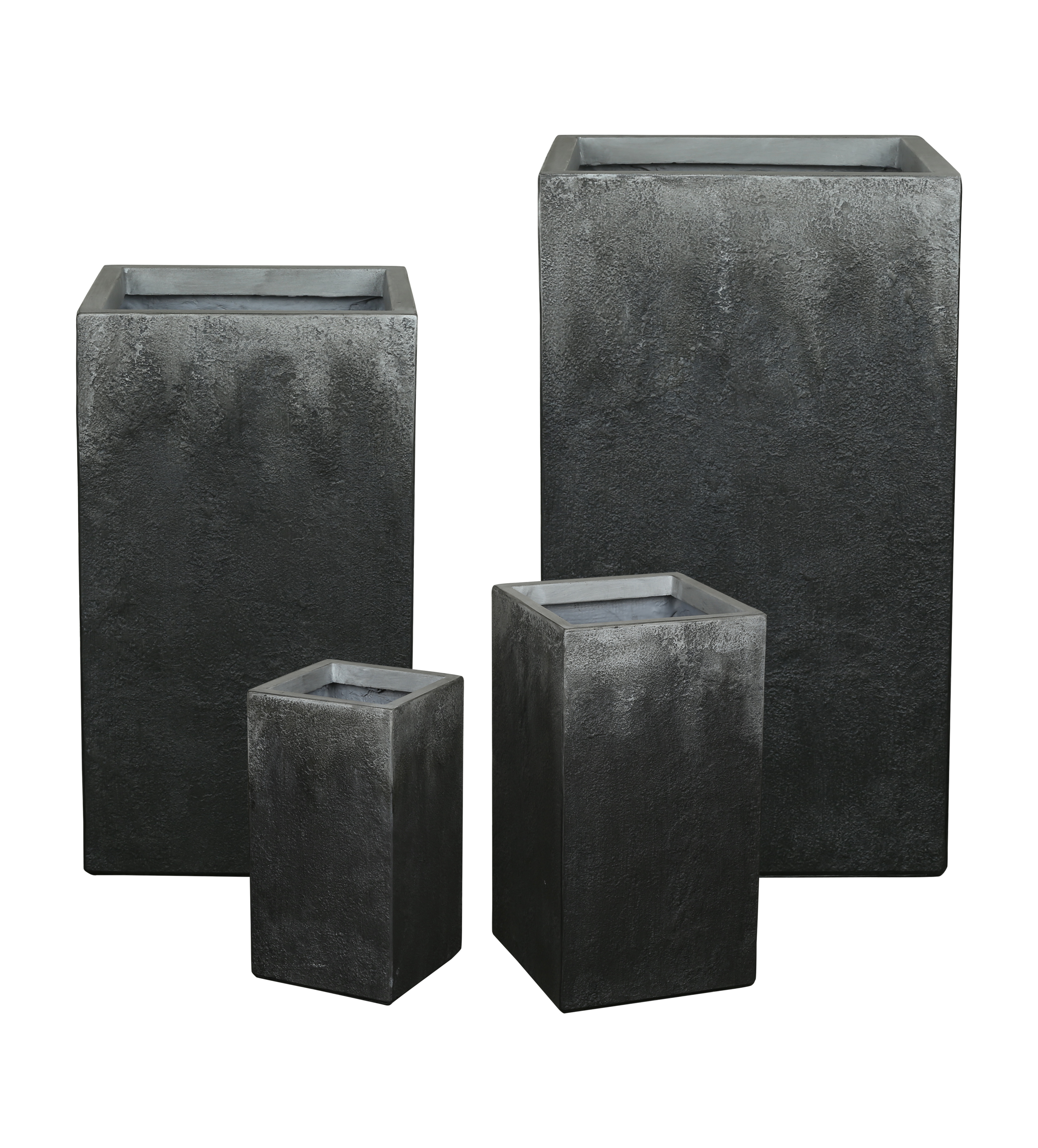 Vasen-Set, 3tlg. moonscape antra S35/28/22 H62/50/39