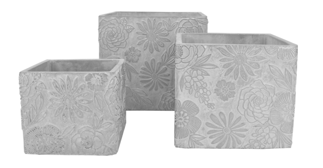 Topf FLOWER SILVER S20 H18