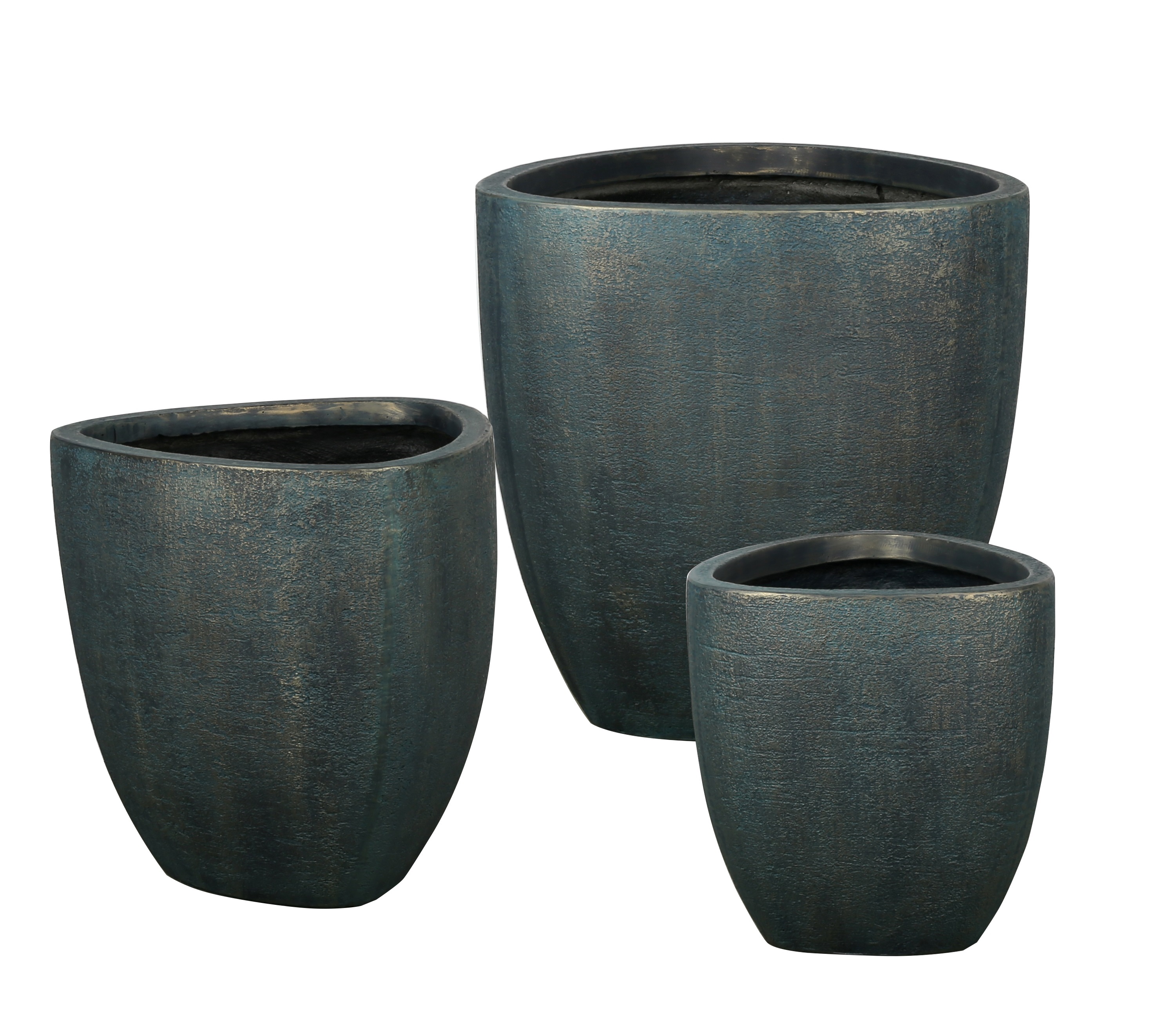 Kübel-Set,3tlg.TRIANGLE ANTRA/GOLD S52/42/34 H52/44/36