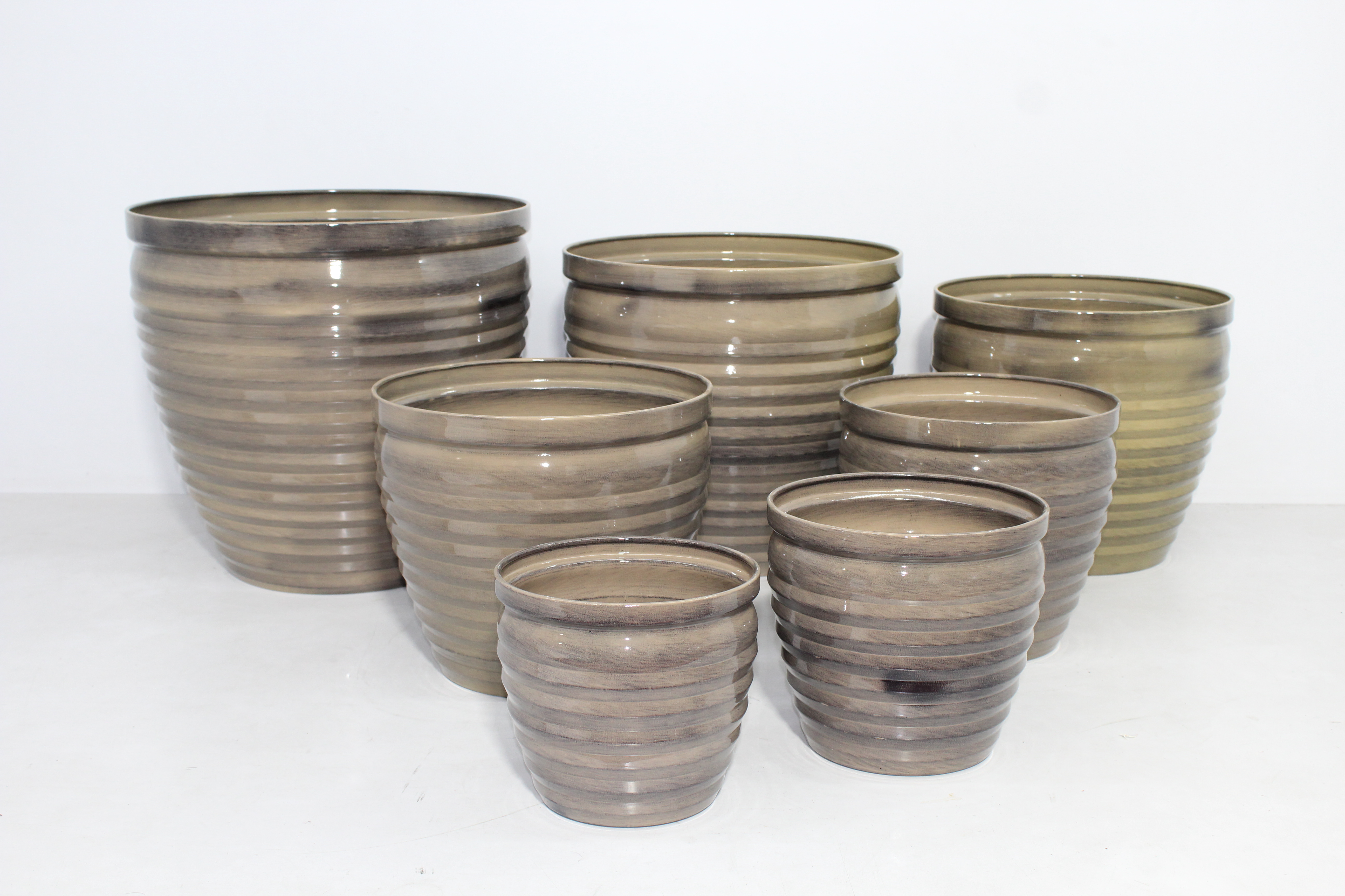 Kübel-Set,7tlg. D50/45/39/36/31/23/20 H47/41/34/32/28/19/18